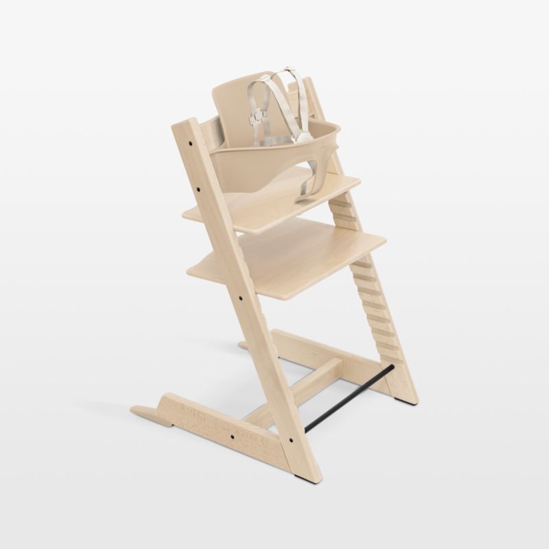 Stokke ® Tripp Trapp ® Natural Wood Baby High Chair and Newborn Set Bundle - image 1 of 2