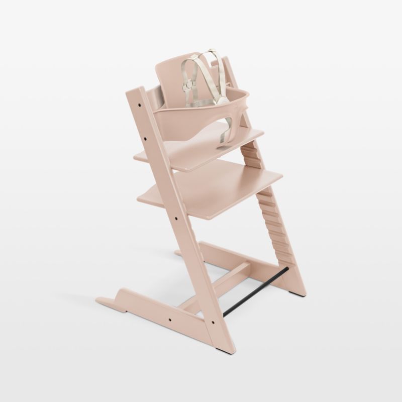 Stokke ® Tripp Trapp ® Serene Pink Wood Baby High Chair - image 0 of 2