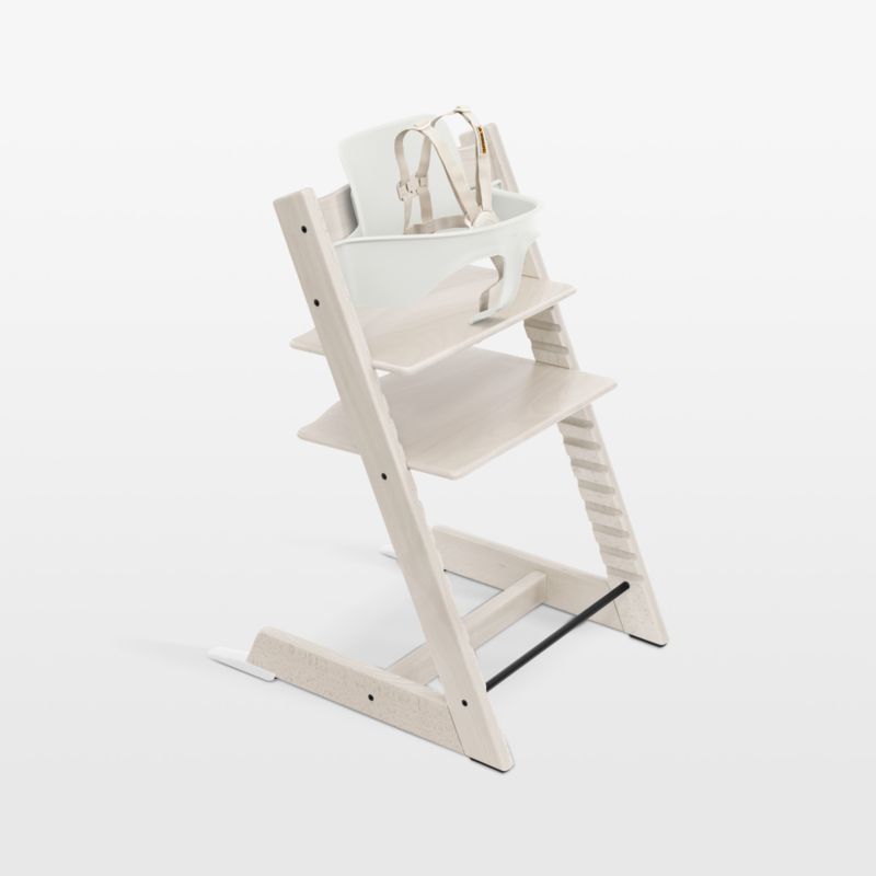 Stokke ® Tripp Trapp ® Whitewash Wood Baby High Chair - image 0 of 2