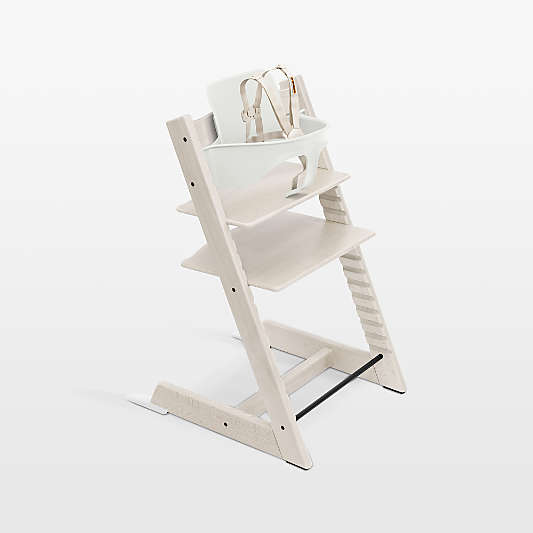 Stokke ® Tripp Trapp ® Whitewash Wood Baby High Chair