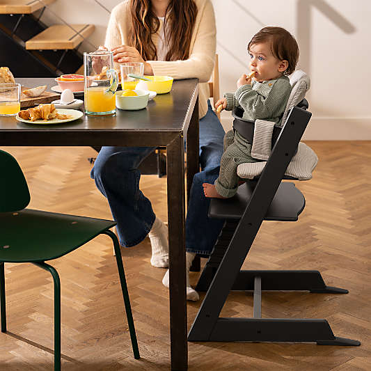 Stokke ® Tripp Trapp ® Black Wood Baby High Chair