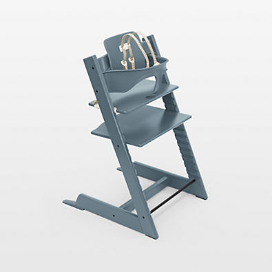 View Stokke ® Tripp Trapp ® Fjord Blue Wood Baby High Chair details