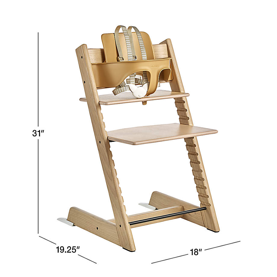 Stokke Tripp Trapp Natural Oak Wood Baby & Toddler High Chair +