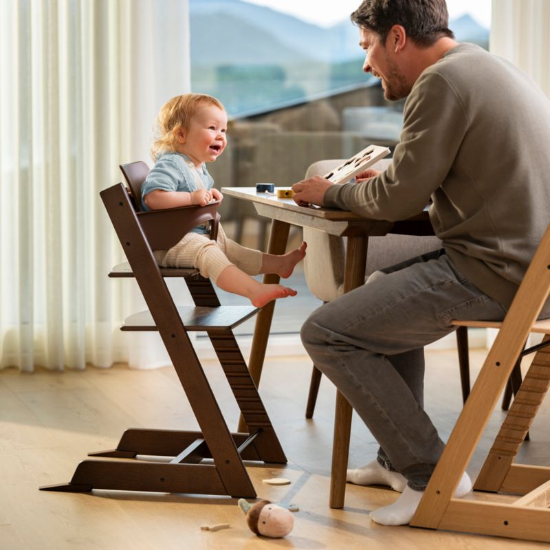 Stokke ® Tripp Trapp ® Warm Brown Oak Wood Baby High Chair - image 1 of 13