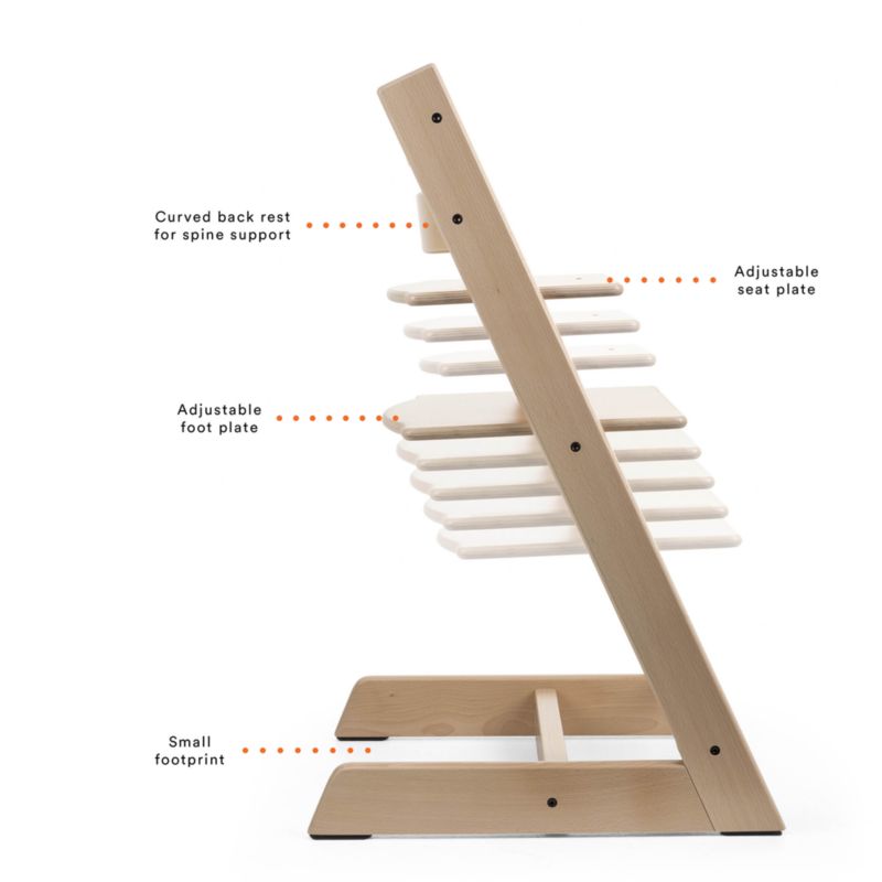Stokke Tripp Trapp Cashmere Grey Wood Baby High Chair - image 3 of 5