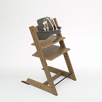 View Stokke® Tripp Trapp® Oak Brown Wood Baby High Chair details