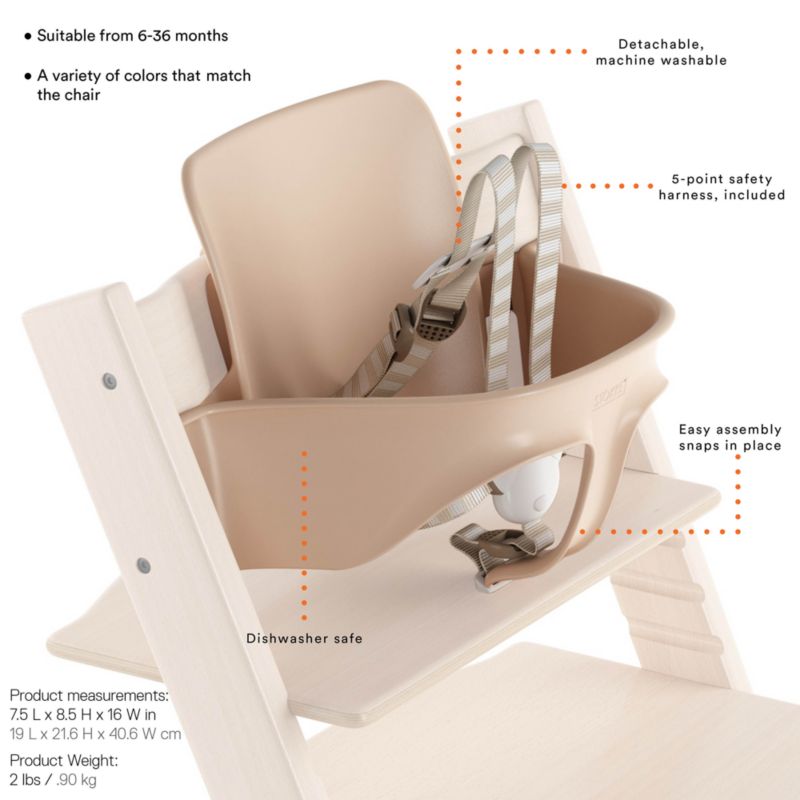 Stokke Tripp Trapp Hazy Grey Wood Baby & Toddler High Chair +