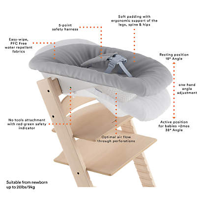 Crate and barrel stokke best sale tripp trapp