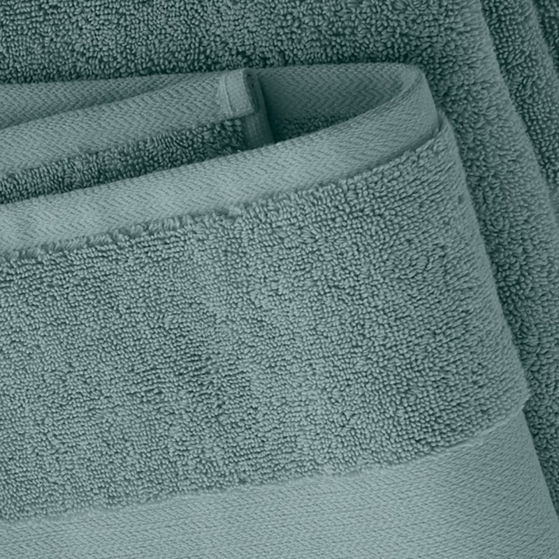 Classic Organic Turkish Cotton Ocean Blue Bath Sheet - image 2 of 8
