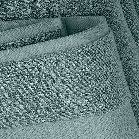 Classic Organic Turkish Cotton Ocean Blue Bath Towels