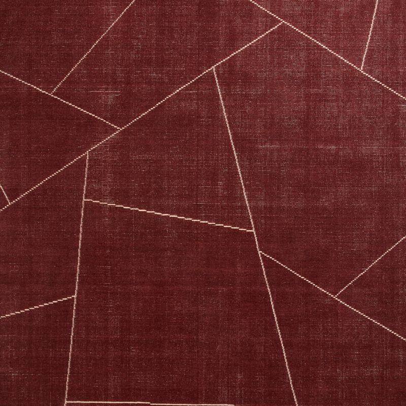 Teramo Performance Handwoven Abstract Burgundy Area Rug 5'x8' - image 3 of 5