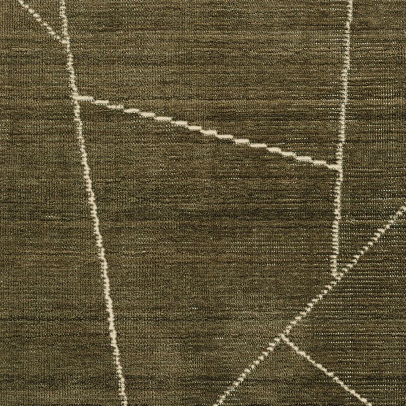 Teramo Performance Handwoven Abstract Dark Green Runner Rug 2'10"x9' - image 3 of 5