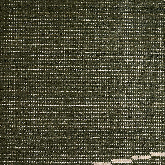 Teramo Performance Handwoven Abstract Dark Green Rug Swatch 12"x18"