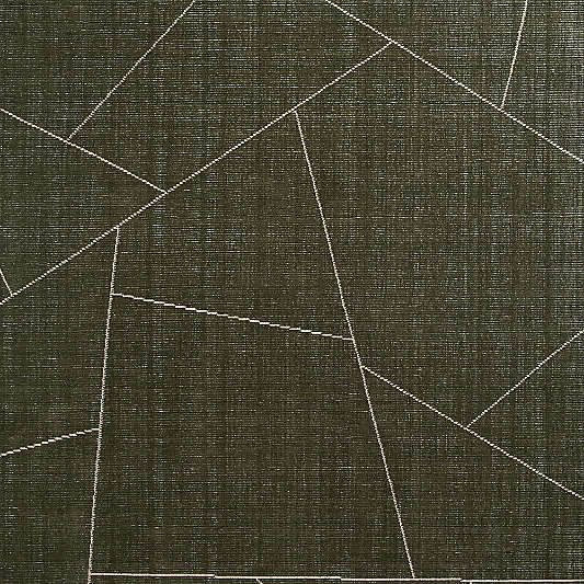 Teramo Performance Handwoven Abstract Dark Green Rug