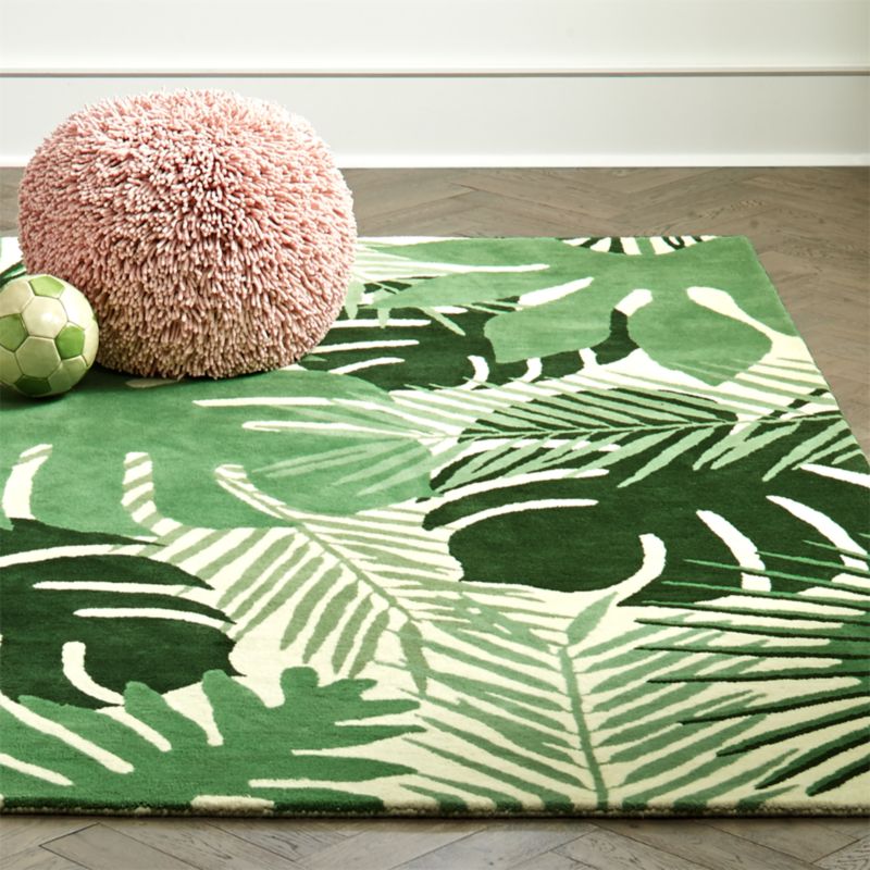 Hand Tufted Tropical Rug Crate Kids, Tropical Print Area Rugs