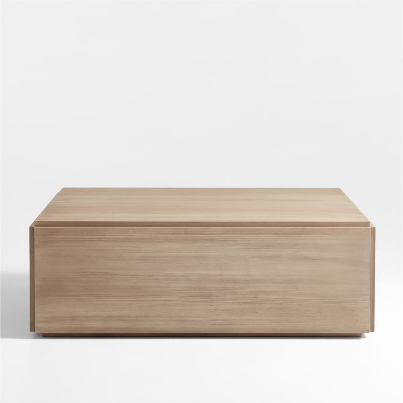 Square pine deals coffee table