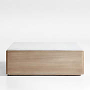 Oakhurst Brown Oak Wood 46" Square Coffee Table