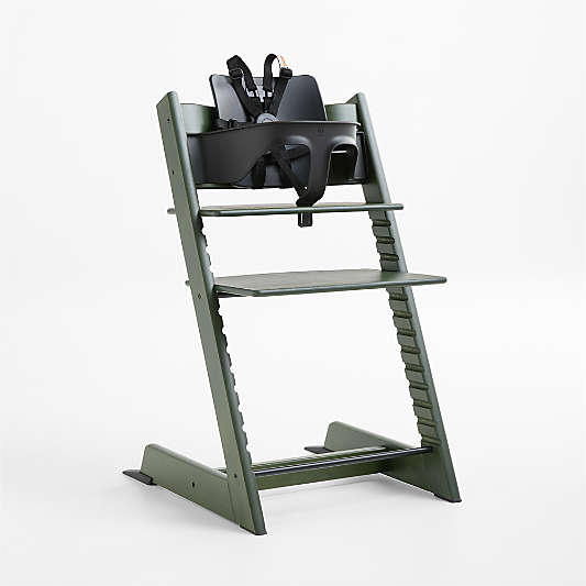 Stokke ® Tripp Trapp ® Olive Green Wood Baby High Chair