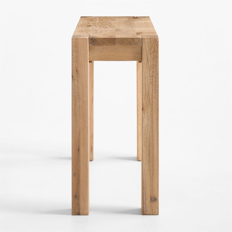 Terra Natural White Oak Wood 72" Console Table - image 6 of 10