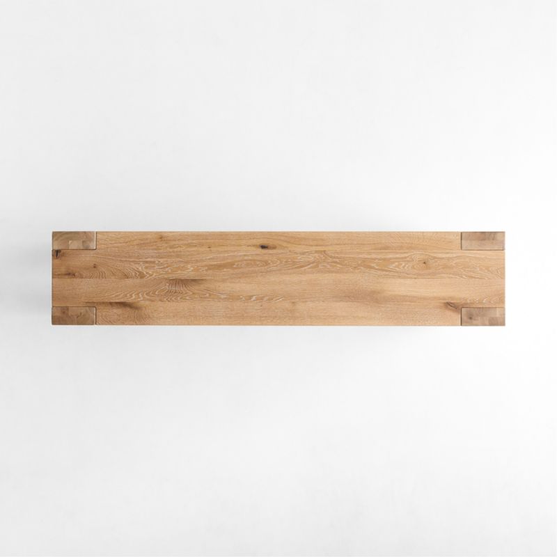 Terra Natural White Oak Wood 72" Console Table - image 7 of 10