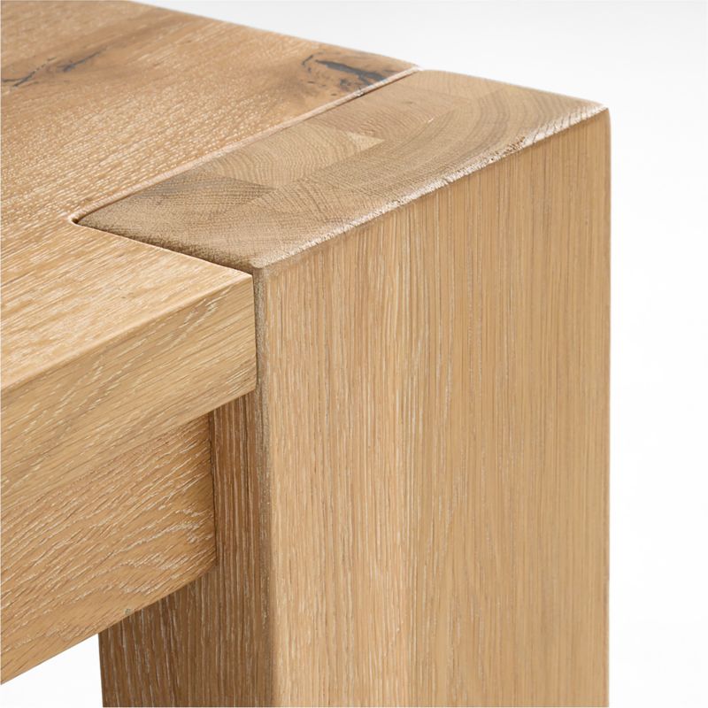 Terra Natural White Oak Wood 72" Console Table - image 8 of 10