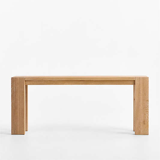 Terra Natural White Oak Wood 72" Console Table