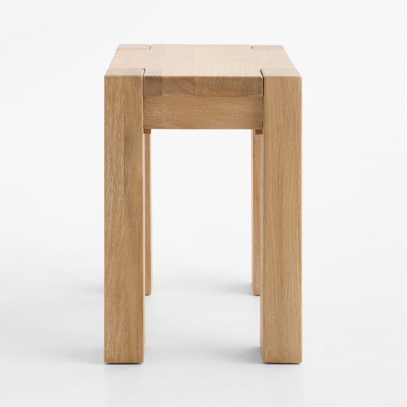 Terra Natural White Oak Wood 22" Rectangular Side Table - image 5 of 10