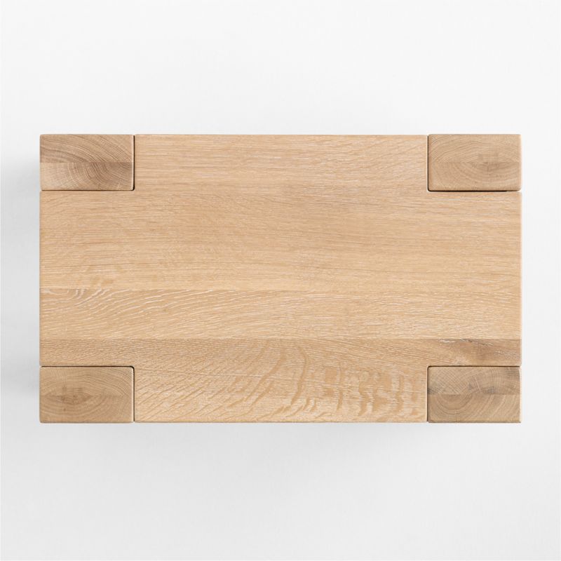 Terra Natural White Oak Wood 22" Rectangular Side Table - image 6 of 10