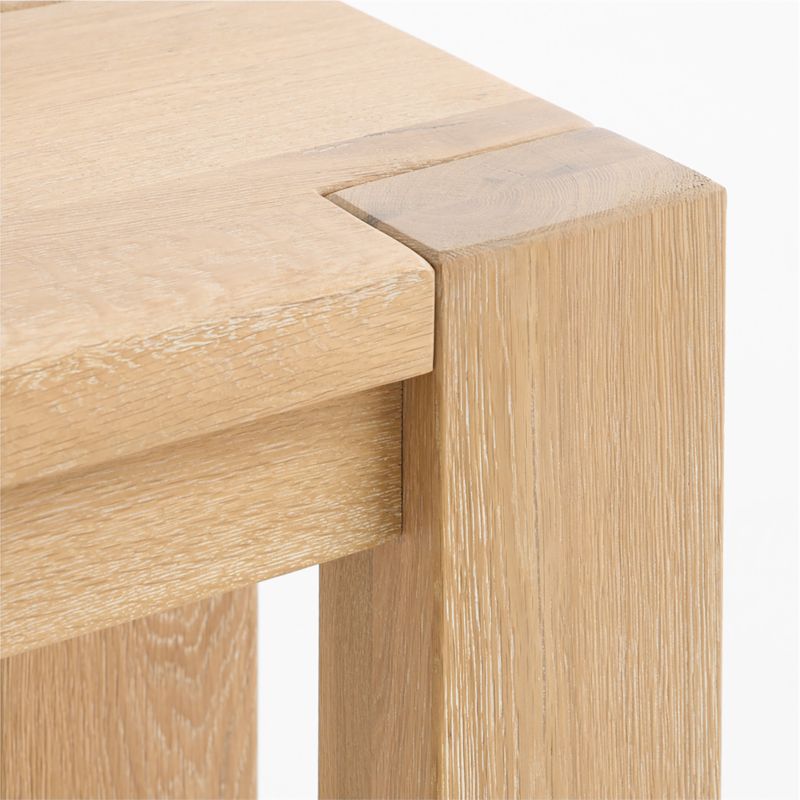Terra Natural White Oak Wood 22" Rectangular Side Table - image 7 of 10