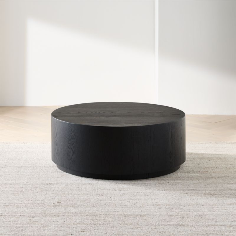 Terrane Black Oak Wood 42" Round Coffee Table - image 1 of 4