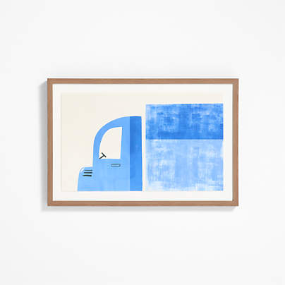 Truck Large Framed Wall Art Print