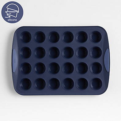 View Crate & Barrel Trudeau 24-Cup Silicone Muffin Pan details
