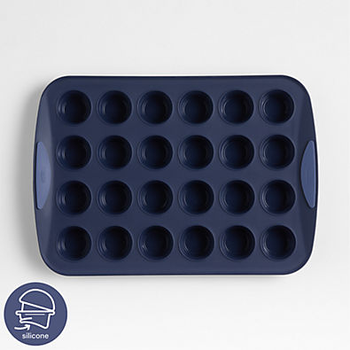 View Crate & Barrel Trudeau 24-Cup Silicone Muffin Pan details