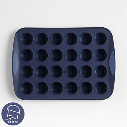 Crate & Barrel Trudeau 24-Cup Silicone Muffin Pan