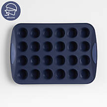 Crate & Barrel Trudeau 24-Cup Silicone Muffin Pan + Reviews | Crate & Barrel
