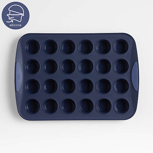 Crate & Barrel Trudeau 24-Cup Silicone Muffin Pan