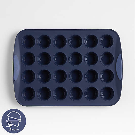 Crate & Barrel Trudeau 24-Cup Silicone Muffin Pan