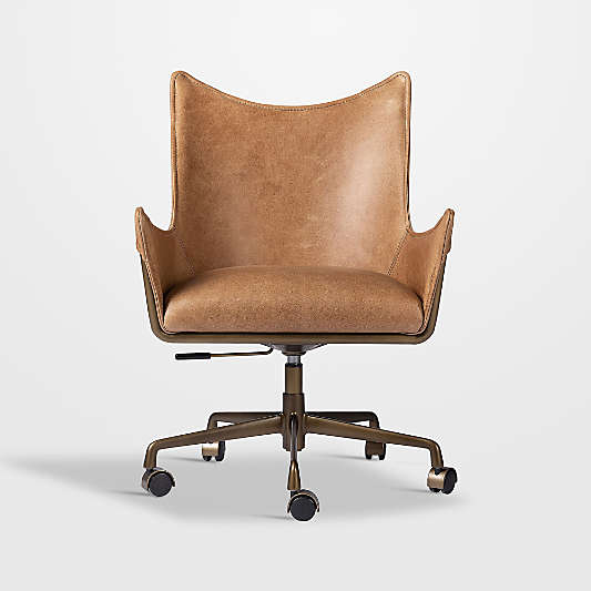 Truman Office Chair in Conroe Drift Leather