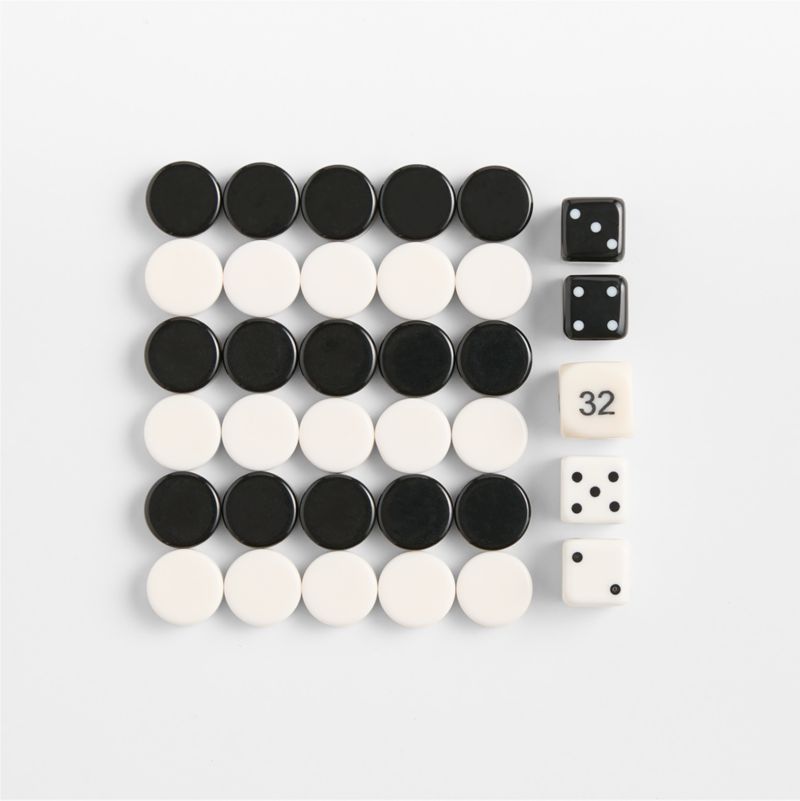 Leather Travel Backgammon Game - image 2 of 6