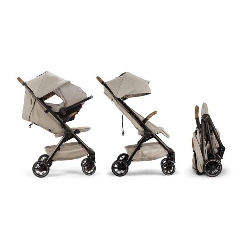 Nuna ® TRVL ™ Hazelwood Light Brown Compact Travel Baby Stroller