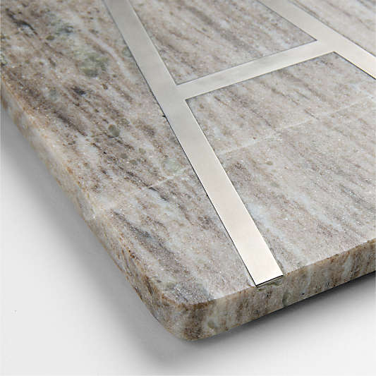 Tuscan Kitchen Marble "A" Monogram Serving Board