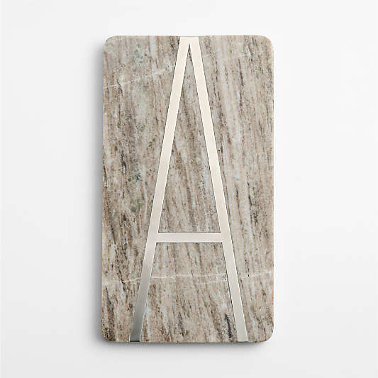 Tuscan Marble Monogram Serving Boards