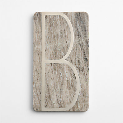 View Tuscan Kitchen Marble "B" Monogram Serving Board details
