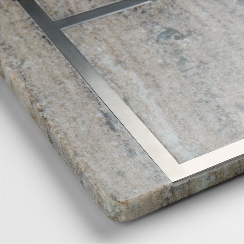 Tuscan Kitchen Marble "E" Monogram Serving Board - image 2 of 3