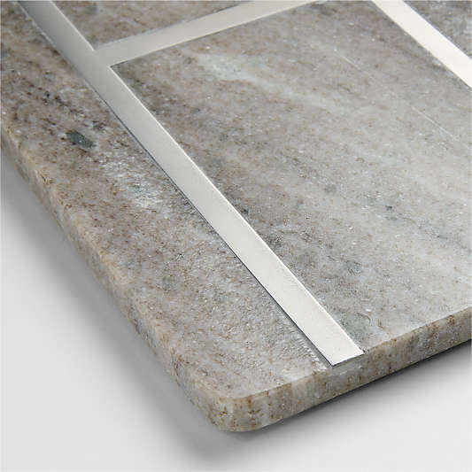 Tuscan Marble Monogram Serving Boards