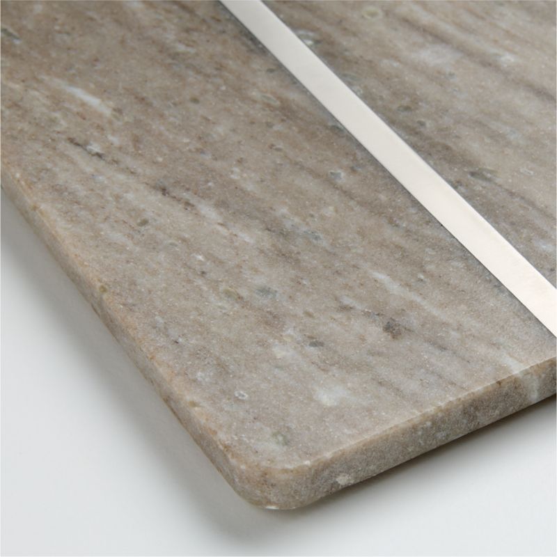 Tuscan Kitchen Marble "I" Monogram Serving Board - image 2 of 3