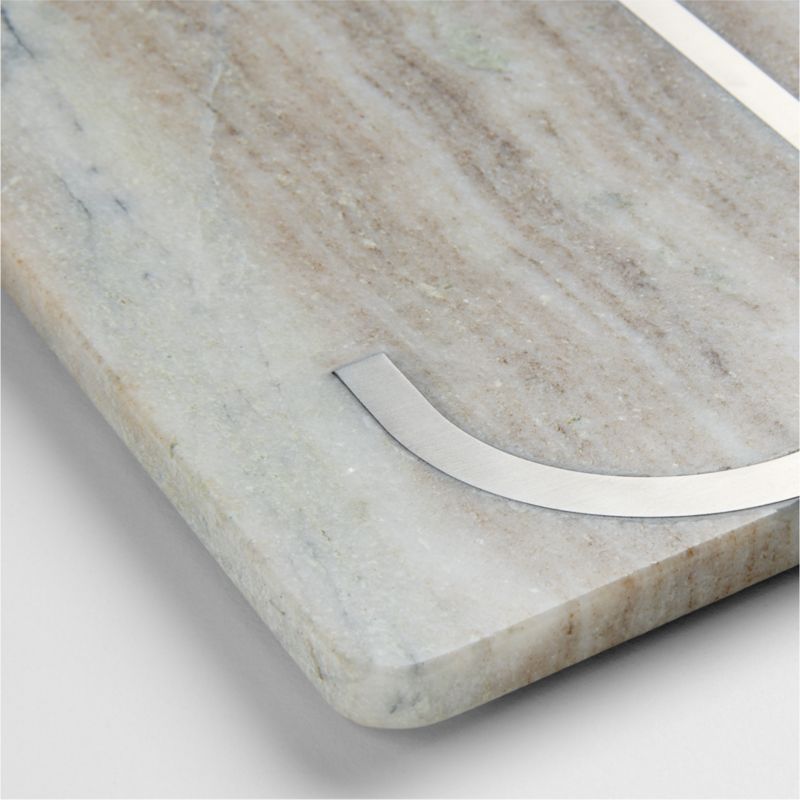 Tuscan Kitchen Marble "J" Monogram Serving Board - image 2 of 3