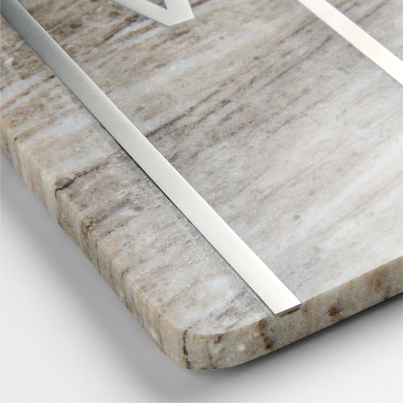 Tuscan Kitchen Marble "M" Monogram Serving Board - image 2 of 3