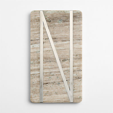 View Tuscan Kitchen Marble "N" Monogram Serving Board details