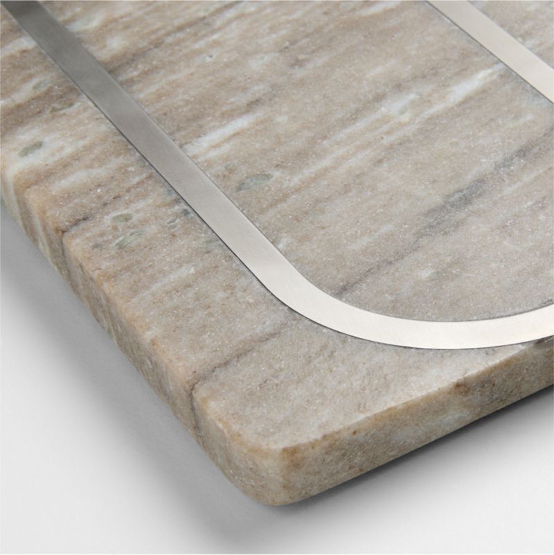 Tuscan Kitchen Marble "O" Monogram Serving Board - image 2 of 3